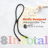 Aicily 6 Count Afro Puff Ponytail Ties Adjustable Hair Ties For Thick Curly Natural Hair Buns Long Cushioned Headband Ties For Women S