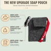Alankilo 2 Pieces Soap Bags For Soap Bars Exfoliating Soap Saver Bags Foaming Bar Soap Pouches For Use In Baths Or Showers Gray