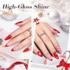 Cosmoo Red Nail Polish 12Ml Classical Red Quick Dry Nail Lacquer For Nail Art Varnish 0.41 Fl Oz