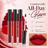 Badcolor 3 Colors Red Matte Liquid Lipstick Set Burgundy Ruby Red Lip Stain For Women High Impact Long Lasting Velvet Lip Stick Nonstick Cup