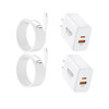 Fast Charging, USB C Charger Block Dual Port Wall Charger, Double Fast Type C Charging Block Plug with 4FT Fast Charging Cable Compatible with i Phon