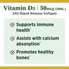 Nature's Bounty Vitamin D 2,000 IU Softgels