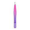 Revlon Diamond Collection Slanted Tip Tweezers, Ultra-Sharp for Precision Eyebrow Shaping and Facial Hair Removal, Made with Stainless Steel, Pink &