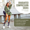Celeste Stein Therapeutic Compression Socks, Bright Oriental, 8-15 mmHg, Mild