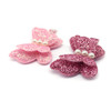 8pcs Baby Girl Hair Clips Toddlers Infants Kids Hair Butterfly Snap Clips Barrettes (8pc- Sequins Pearl Butterfly)