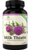 Teraputics Organic Milk Thistle | Non GMO 2000mg 4X Concentrated Vegan Daily Supplement w/Silymarin Seed Extract for Liver Support, Detox and Cleanse