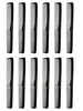 Allegro Combs #400 Barber Combs  12 Pack Professional Hair Cutting and All-Purpose Combs for Barbers and Stylists  Made in USA (Fresh Pink)