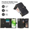 ZCDAYE Wallet Case for iPhone 13 Pro Max, iPhone 13 Pro Max(6.7 inches) Wallet Phone Case, Premium Zipper (with Wristlet) Flip Leather Phone Case for