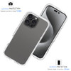 Tothedu Phone Case for iPhone 16 Pro Max Case with Tempered-Glass Screen Protector, Clear Full Body Protective Hard PC Shell TPU Cover Cases for iPho