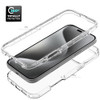 Tothedu Phone Case for iPhone 16 Pro Max Case with Tempered-Glass Screen Protector, Clear Full Body Protective Hard PC Shell TPU Cover Cases for iPho