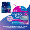 Schick Hydro Silk Moisture Razor Blade Refills, 4 Count | 5-Blade Moisturizing Razors for Women | Womens Moisturizing Razor Refills