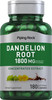 Piping Rock Dandelion Root Capsules | 180 Count | Herbal Supplement | Concentrated Extract | Gluten Free, Non-GMO