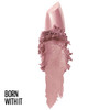 Maybelline Color Sensational Lipstick, Lip Makeup, Cream Finish, Hydrating Lipstick, Born With It, Nude Pink ,1 Count