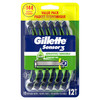 Gillette Sensor3 Sensitive Men's Disposable Razor, 12 Razors