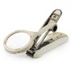 Seki Edge EZ View Nail Clipper - (SS-105) - Fingernail & Toenail Clipper with Catcher and Magnifying Glass for Men & Women - Sharp Cutting Edges for