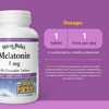 Stress-Relax Melatonin 5 mg by Natural Factors, Natural Sleep Aid, Resets the Sleep-Wake Cycle, 180 chewable tablets (180 servings), Peppermint Flavo