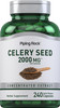 Piping Rock Celery Seed Extract Capsules | 2000mg | 240 Count | Concentrated Herbal Supplement | Non-GMO, Gluten Free