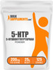 BulkSupplements.com 5-HTP Powder - 5-Hydroxytryptophan, 5 HTP Supplement - 5-HTP 200mg, Mood Support Supplement - Gluten Free, 200mg per Serving, 25g