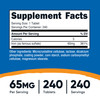 Nutricost Iron (As Ferrous Sulfate) 65mg, 240 Tablets - Non-GMO, Gluten Free