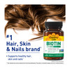 Country Life Biotin 1mg Supports Healthy Hair, Skin & Nails, 100 Tablets, Certified Gluten Free, Certified Vegan, Certified Halal, Non-GMO Verified