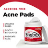 Stridex Medicated Acne Pads, Maximum, 90 Count, Pack of 3  Facial Cleansing Wipes, Alcohol-Free Face Pads, Acne Treatment for Face, For Moderate Acn