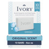 Ivory Gentle Bath Bar Soap, Designed for Whole Family, 99.44% Pure Formula w/ Plant-Based Cleansers, Made Without Heavy Perfumes, Parabens or Phthala