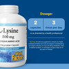 Natural Factors, L-Lysine 500 mg, 180 Vegetarian Capsules