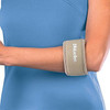 MUELLER Sports Medicine Tennis Elbow Support Strap, Elbow Pain Relief Brace for Men and Women, Beige, One Size