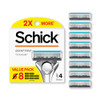 Schick Quattro Titanium Razor Refills, 8ct | Schick Razor Blades Refills, Razor Blades for Men, Shaving Blades for Men, Quattro Razor Refill, 4 Blade