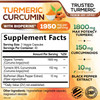 Turmeric Curcumin Supplement 95% Curcuminoids 1950mg with Organic Turmeric & BioPerine Black Pepper Extract for Best Absorption, Natural Vegan Joint