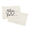 The Cotton & Canvas Co. Matron of Honor Wedding Cosmetic Bag, Bridal Party Gift and Travel Make Up Pouch