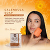 Pili Natural Calendula Soap Bars Face and Body Soap Bars. For dry or cracked skin. For Men, Women and Teens.(3 Pack)