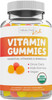 USDA Organic Kids Vitamin Gummies (Non-GMO) Yummy Natural Fruit Flavors - Complete Kids Multivitamin Gummies: Vitamin C, D, B, A, Zinc - Supplement f