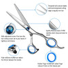 Hair Cutting Scissors, Haircut Scissors Kit Thinning Shears Kit for Home, Barber, Salon