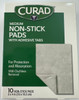 Curad Medium Non-Stick Pads, 10 Count, Pack of 3