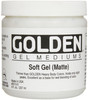 Soft Gel Matte by GOLDEN, 8 fl. oz. Jar, Professional Acrylic Gel Medium, Semi-Transparent