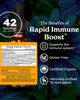 Herb Pharm Organic Rapid Immune Boost: Fast-Absorbing Tincture for Adults, Echinacea Tincture with Goldenseal, Ginger Extract & Elderberry, Immune Su