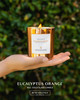 Benevolence LA Eucalyptus Orange Wood Wick Candles | Soy Christmas Scented Candles for Home | Holiday Candle Gifts for Women and Men | Home Fragrance