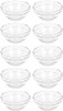 RCFINE Facial Bowl Cosmetic Mix Bowl Clear Glass Facial Masks Mixing Bowl DIY Mix Bowl for Home Salon Spa Face Skin Applicator Bowl (10 PCS)