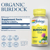 SOLARAY Organic Burdock Root 970 mg - Digestive Support Supplement - USDA Burdock Root Organic - Vegan, Lab Verified, 60-Day Money-Back Guarantee - 5