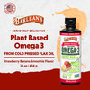 Barlean's Strawberry Banana Flaxseed Oil Liquid, Vegan Omega 3 6 9 Supplements for Kids & Adults from Cold Pressed Flax Seed Oil with 2,968 mg of Veg