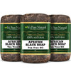 It's Pure Natural African Black Soap Bars with Tea Tree (Pack of 3) Organic Raw Soap for Face & Body, Acne Treatment & Dark Spot Remover [Made in Gha