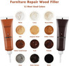 SEISSO Wood Repair Kit Touch up Paint Restore Any Wooden Furniture Stain, 12 Colors Cover Surface Scratch for Wooden Floor Table, Filler Furniture Pa
