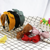 Jaciya Knotted Bow Headbands for Women Girls Turban Headbands Wide Knot Hairband