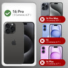 GONEZ Magnetic for iPhone 16 Pro Case, Compatible with MagSafe, [Screen Protector + Camera Lens Protector], Silicone Shockproof Anti-Scratch Protecti