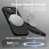 GONEZ Magnetic for iPhone 16 Pro Case, Compatible with MagSafe, [Screen Protector + Camera Lens Protector], Silicone Shockproof Anti-Scratch Protecti