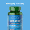 Puritan's Pride Cinnamon 875 mg (2000 mg Equivalent) with High Potency Chromium, Supports Sugar, Fat, and Healthy Nutrient Metabolism, Cellular Energ