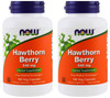 NOW Foods Hawthorn Berry 540 mg, 100 Veg Capsules (Pack of 2)