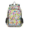 ALAZA Love Peace Sign Hippie Flower Floral Laptop Backpack Purse for Women Men Travel Bag Casual Daypack with Compartment & Multiple Pockets
