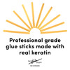 Fusion Hair Extension Keratin Glue Sticks by The Hair Shop - Professional Hair Bond Adhesive Sticks for Extension Glue Gun, (Black)